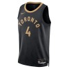 Toronto Raptors Scottie Barnes 4 Nike 2022-23 City Edition Musta Miesten Pelipaidat Swingman